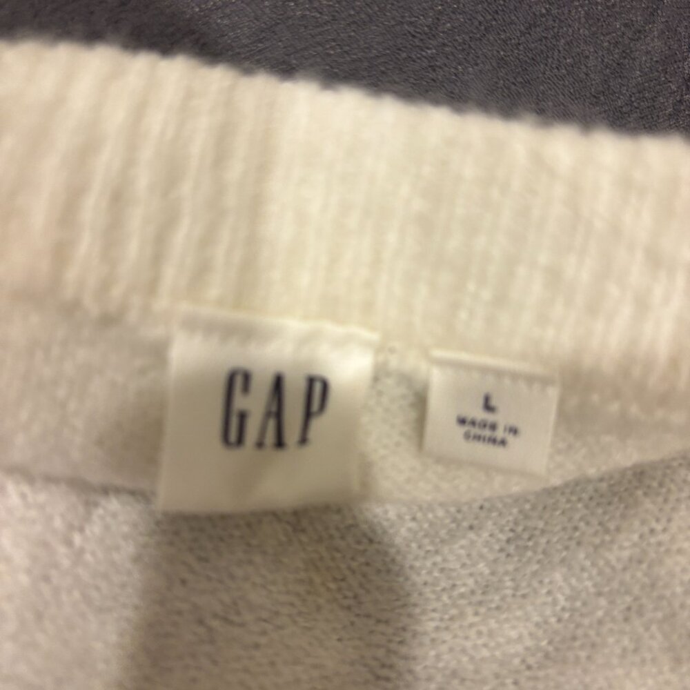 GAP light weight, multi-colored wide striped pullover sweater, Large - Picture 2 of 5